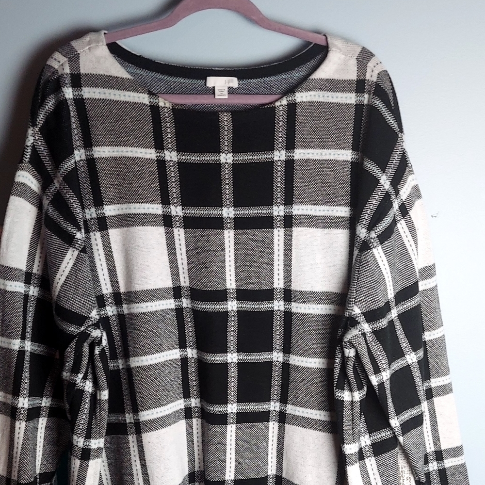 JJill sweater, plaid size 3x
